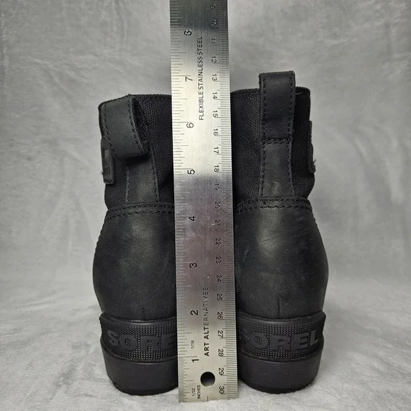 Sorel Evie II NW Lace Waterproof Hidden Wedge Boots - Women's Size 7 - Picture 7 of 9